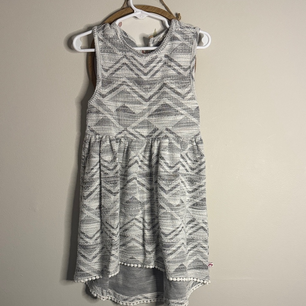 Appaman Gray Patterned Kids Dress 4t
